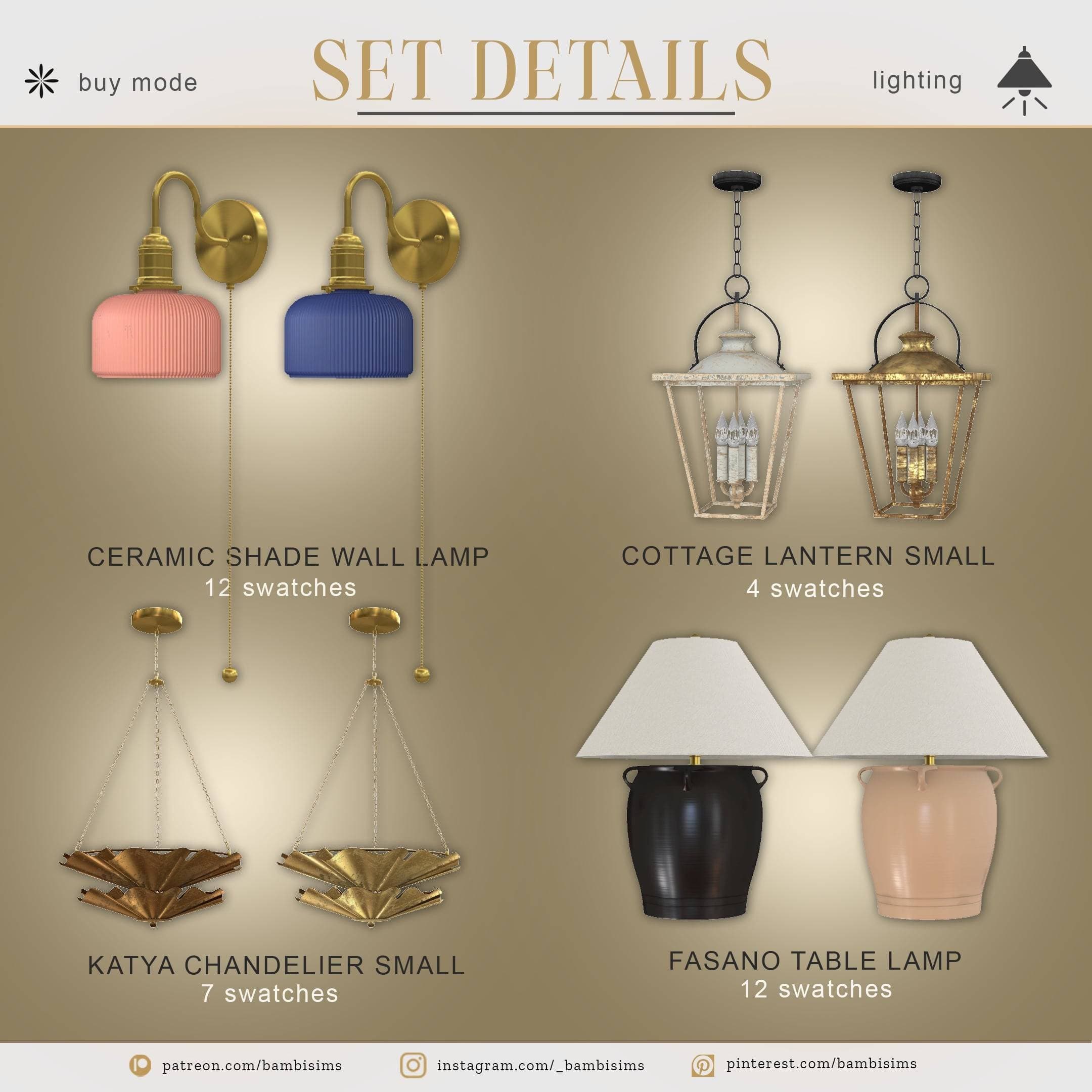 Галерея мода Коллекция светильников Soma Lights Vol.1 #1